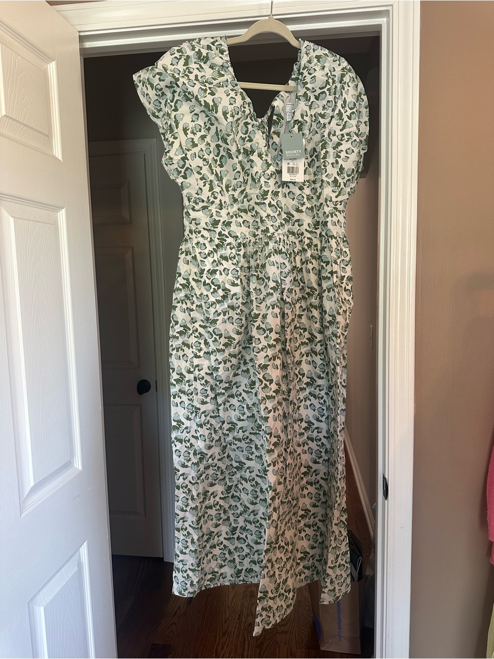 NWT Crown & Ivy x Society Social Print Maxi